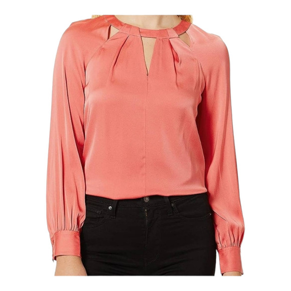 Trina Turk Women's Maritsa Essential Silk Cutout Top - Picture 1 of 11